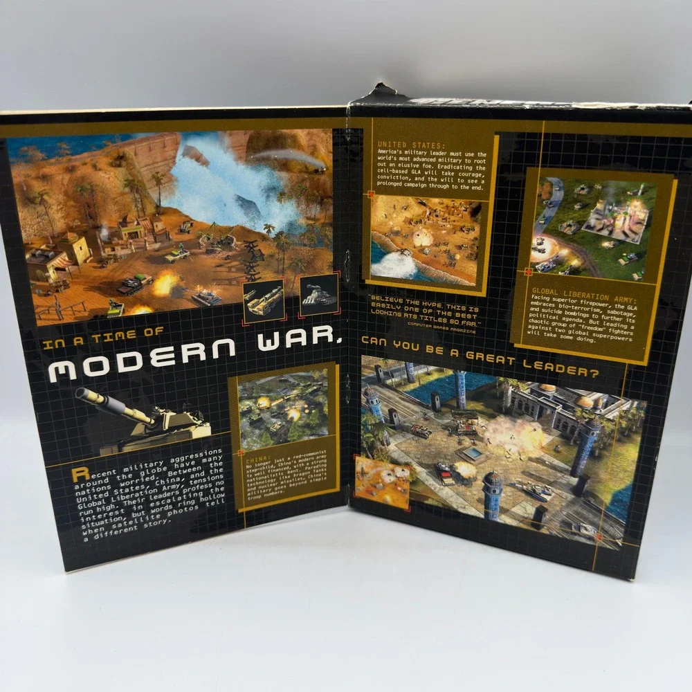 Command & Conquer Generals + Zero Hour Expansion Pack PC CD-ROM EA Games Bundle